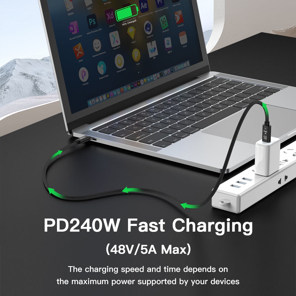 USB C to USB C Cable, Fast Charging USB 3.2 Gen 2 for MacBook Pro/Air, iPad Pro, iPhone 15 Pro Max, Galaxy S24/S23, Steam Deck, 20Gbps Data Transfer, 4K Video Output