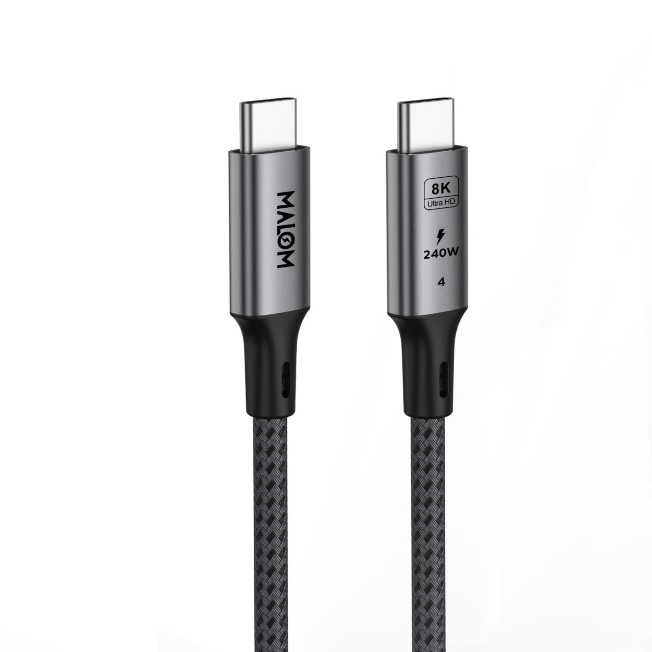 USB C to USB C Cable for Thunderbolt 4, USB 4.0, 240W Fast Charging, 40Gbps Data, 8K@60Hz 4K120Hz HDR, PD3.1, for iPhone, MacBook M1-M3, Mac Studio, Laptops, Monitor