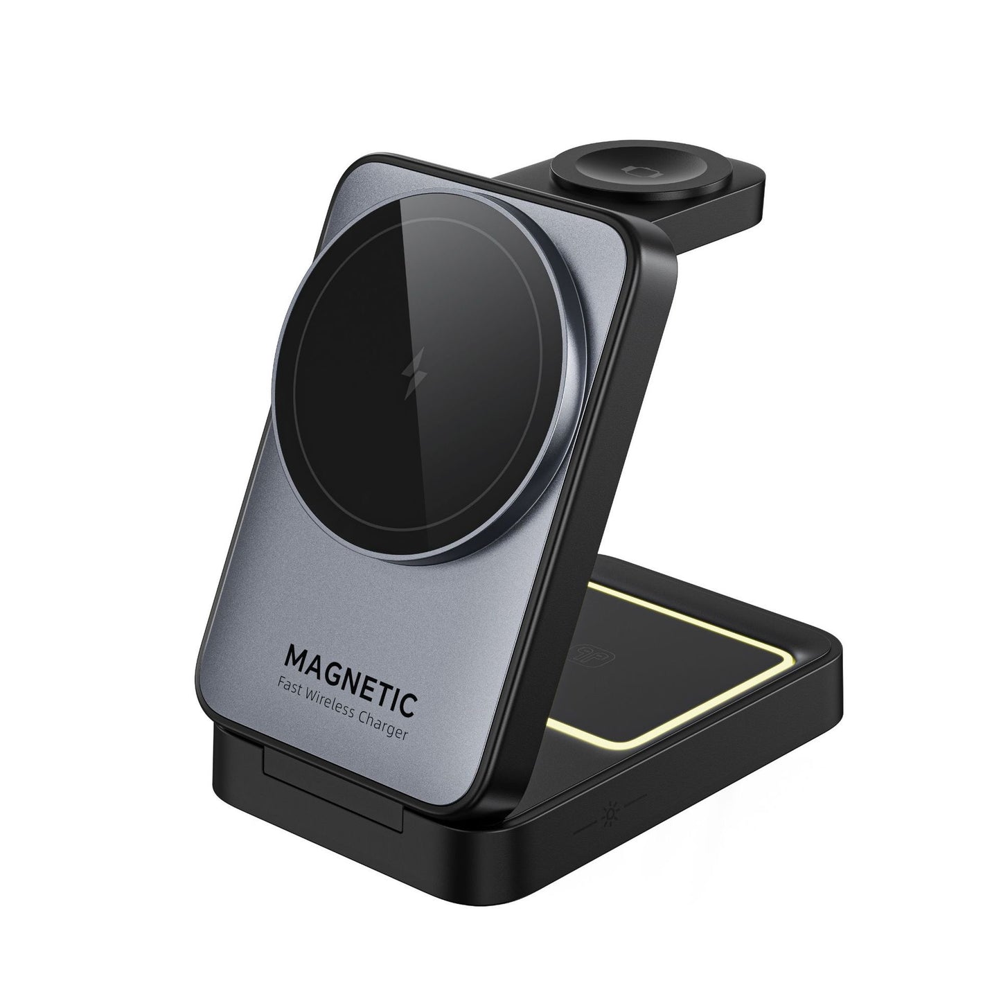 MALOM W91 3-in-1 Foldable Magnetic Wireless Charging Station-White