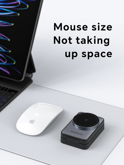 MALOM W91 3-in-1 Foldable Magnetic Wireless Charging Station-White