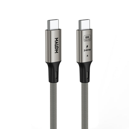 USB C to USB C Cable for Thunderbolt 4, USB 4.0, 240W Fast Charging, 40Gbps Data, 8K@60Hz 4K120Hz HDR, PD3.1, for iPhone, MacBook M1-M3, Mac Studio, Laptops, Monitor